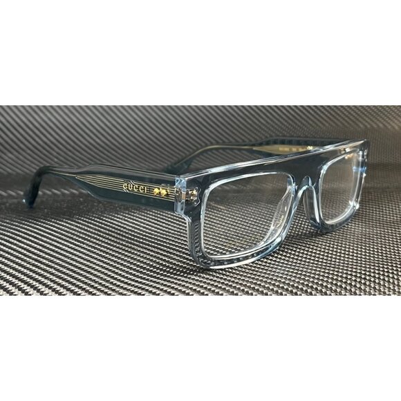 Gucci Light Blue 52mm Transparent Eyeglasses